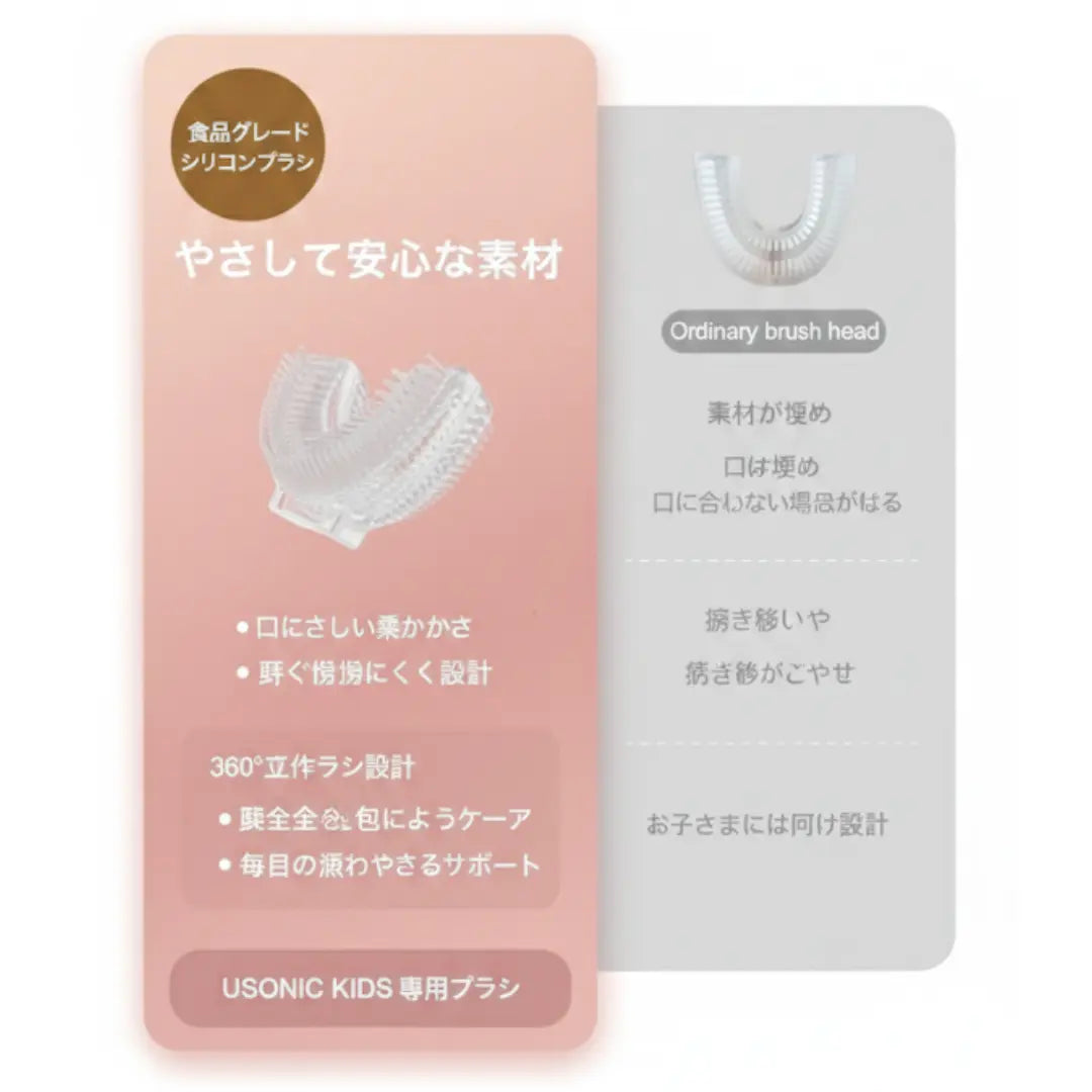 Usonic Kids｜SNSで話題｜子ども用U字型電動歯ブラシ No.1